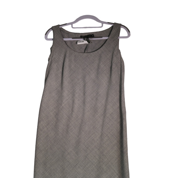 DKNY Essentials Dress Womens Small Gray Wool Spandex Blend Stretch Jumper - Picture 2 of 7